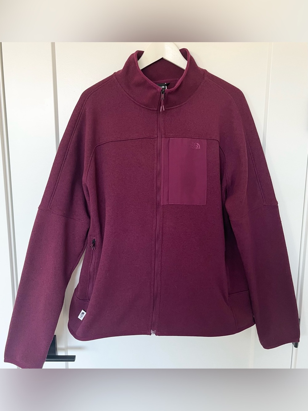 The North Face Womens Front Range Fleece Jacket Full Zip Burgundy SZ XL